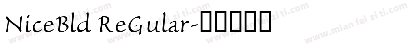 NiceBld ReGular字体转换